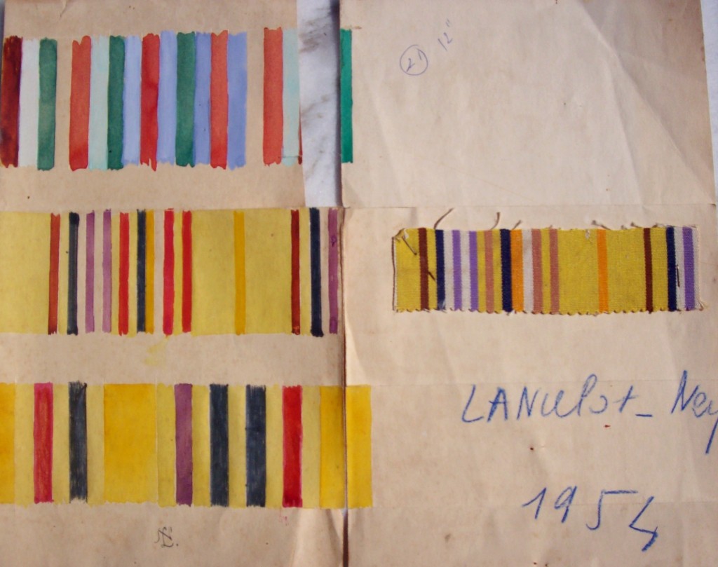 projet aquarellé de Lancelot Ney en 1952.