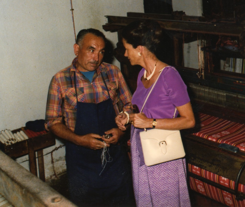 Visite de Mme Anne-Aymone Giscard d’Estaing a l’usine en 1979.