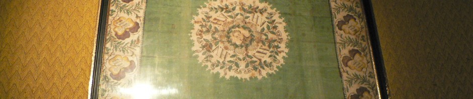 Mouchoir imprimé des partisans d'Henri V, Musée château de Chambord.