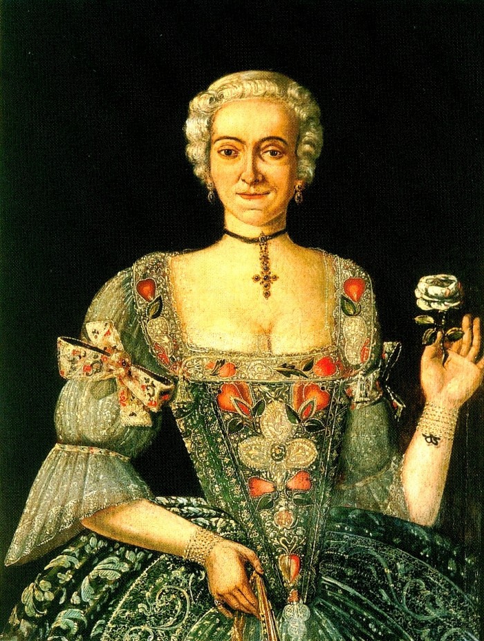 Portrait de femme, vers 1750, Slovaquie.