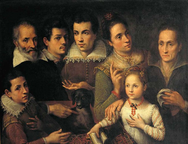 Portrait de famille, Lavinia Fontana (1.552 - 1.614).