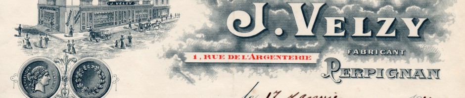 Maison Velzy, fabrique de bijoux en grenats fins, Perpignan, 1911.