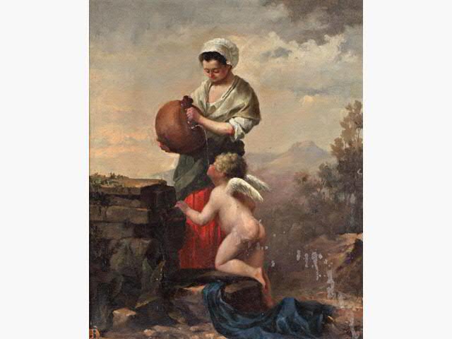La fontaine d'Amour par Alchimovitch, 1876. La fontaine d'Amour par Alchimovitch, 1876.