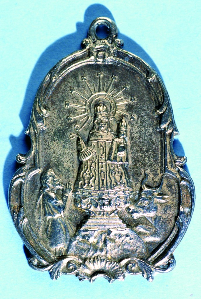 Médaille en argent de la Vierge de Font-Romeu