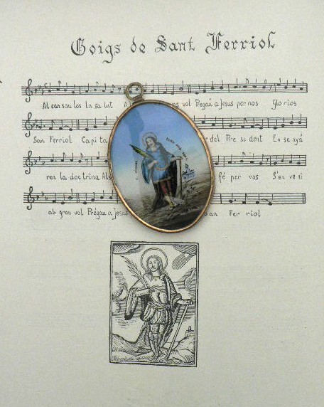 Médaillon de saint Ferreol, Céret, milieu XIXe s.
