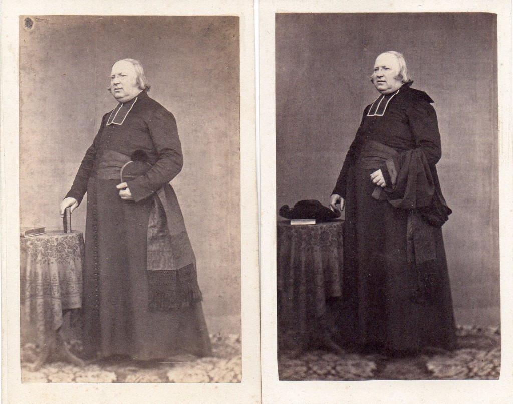 Pierre Germain, Photographe à Perpignan, double portrait d’ecclésiastique.