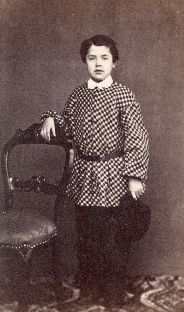 Portrait d'enfant, vers 1860, Pierre Germain photographe à Perpignan.