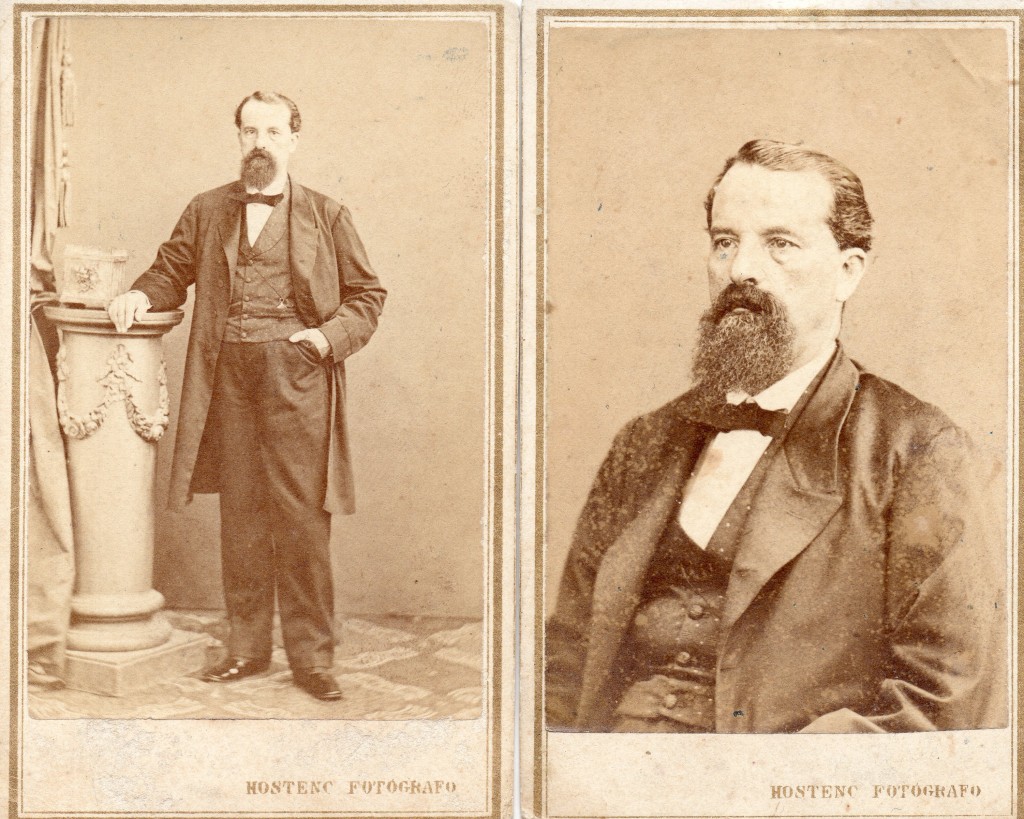 Portrait de notable, Barcelone, photo Hostenc, vers 1860.