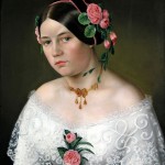 Portrait de jeune femme, Roumanie, vers 1860.