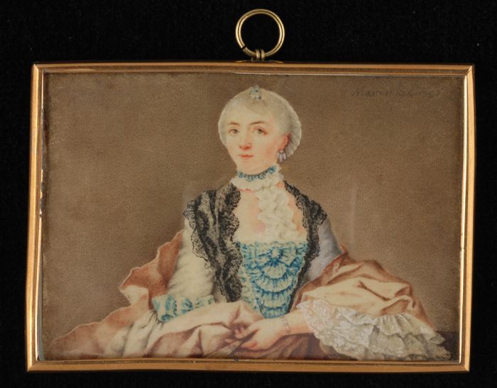 Portrait miniature de Suzanna Libertina Radermacher-Boogaert, 1756.