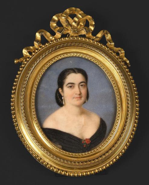 J. JULES NIMMO (PARIS, VERS 1830-APRÈS 1881), Portrait de la duchesse d'Abrantès 