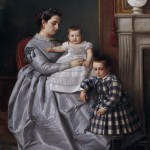 Víctor Manzano y Mejorada, Portrait de la famille du peintre, 1864-1865.