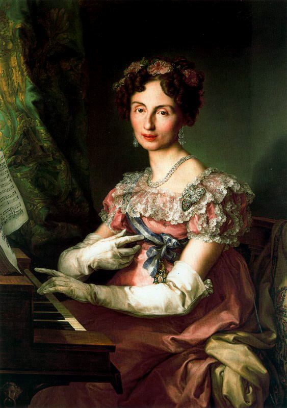 portrait de L'Infante Marie Amélie Fréderique Augusta de Sajonia, 1825.