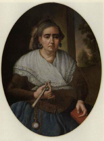 Portrait d'une femme par José Campeche (Porto Rico, 1751-1809). Huile sur toile. 