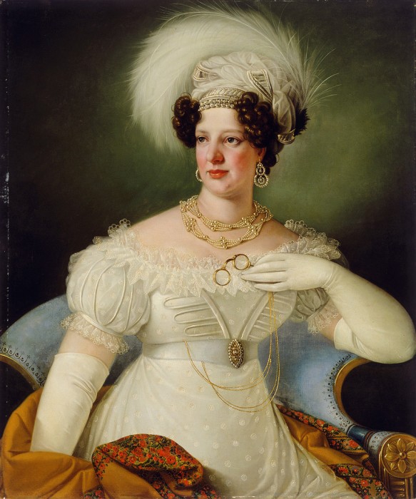 Giuseppe Tominz, portrait de Cécilia D'Auersperg, 1822.