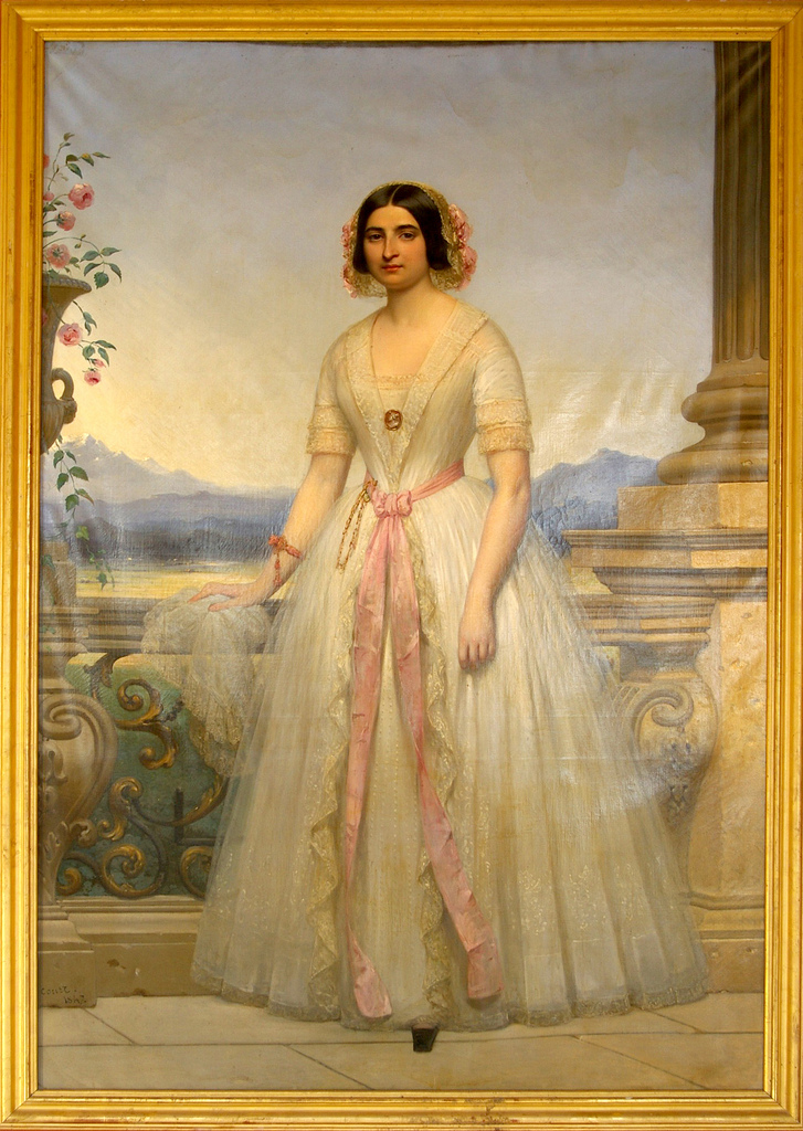 Joseph Désiré Court (1797-1865), portrait de femme, 1847.