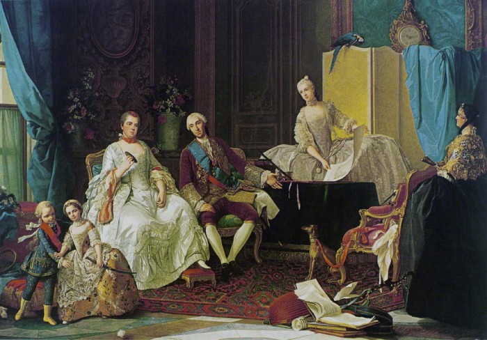 Giuseppe Baldrighi (1723-1803), La famille de Philippe de Parme, vers 1755.