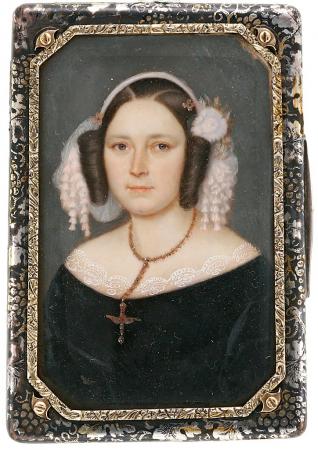 Portrait de femme, France vers 1840