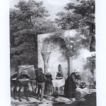 Fontaine de Codalet, vers 1840.