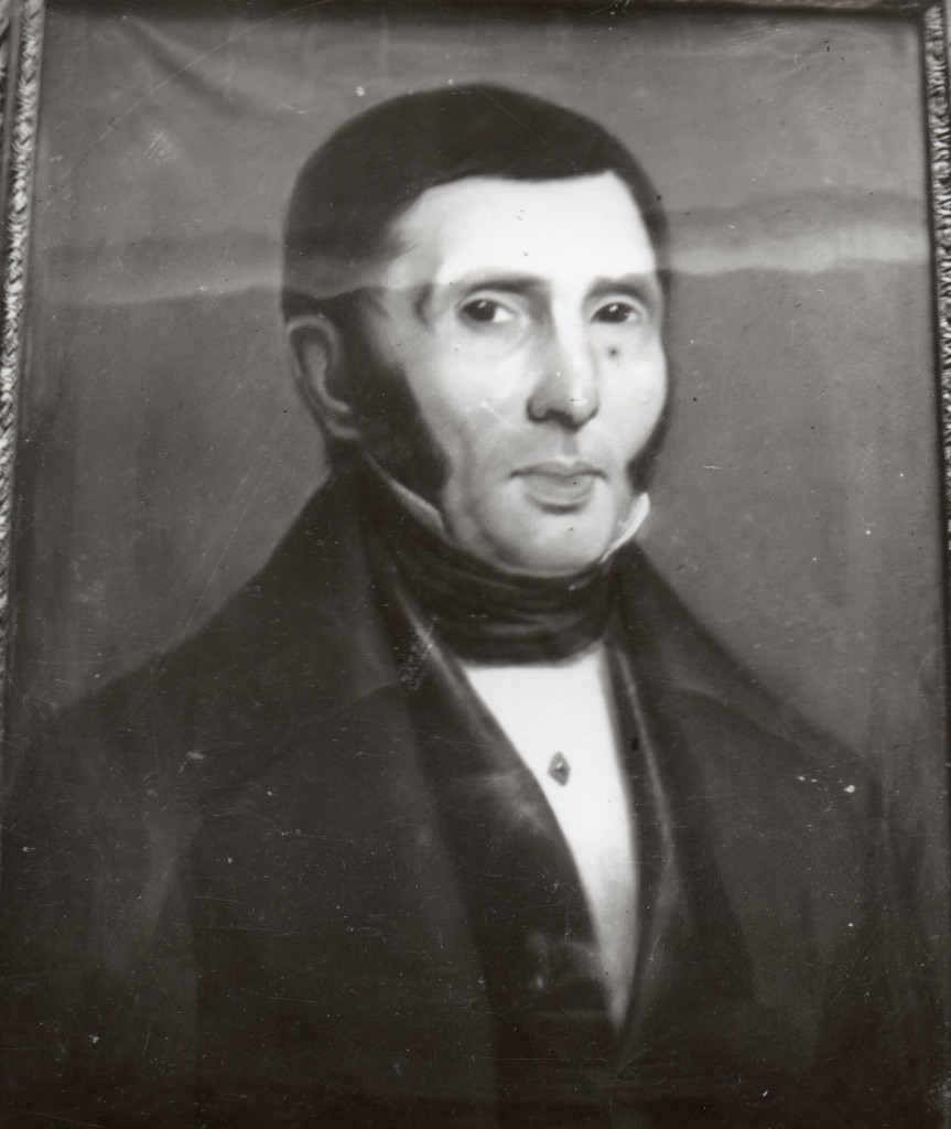 Photographie ancienne d'un portrait d"homme au pastel, Perpignan, vers 1840.