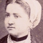 Catalane en coiffe, vers 1870.