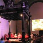 le stand de dégustation de BYRRH à la fin d e la visite