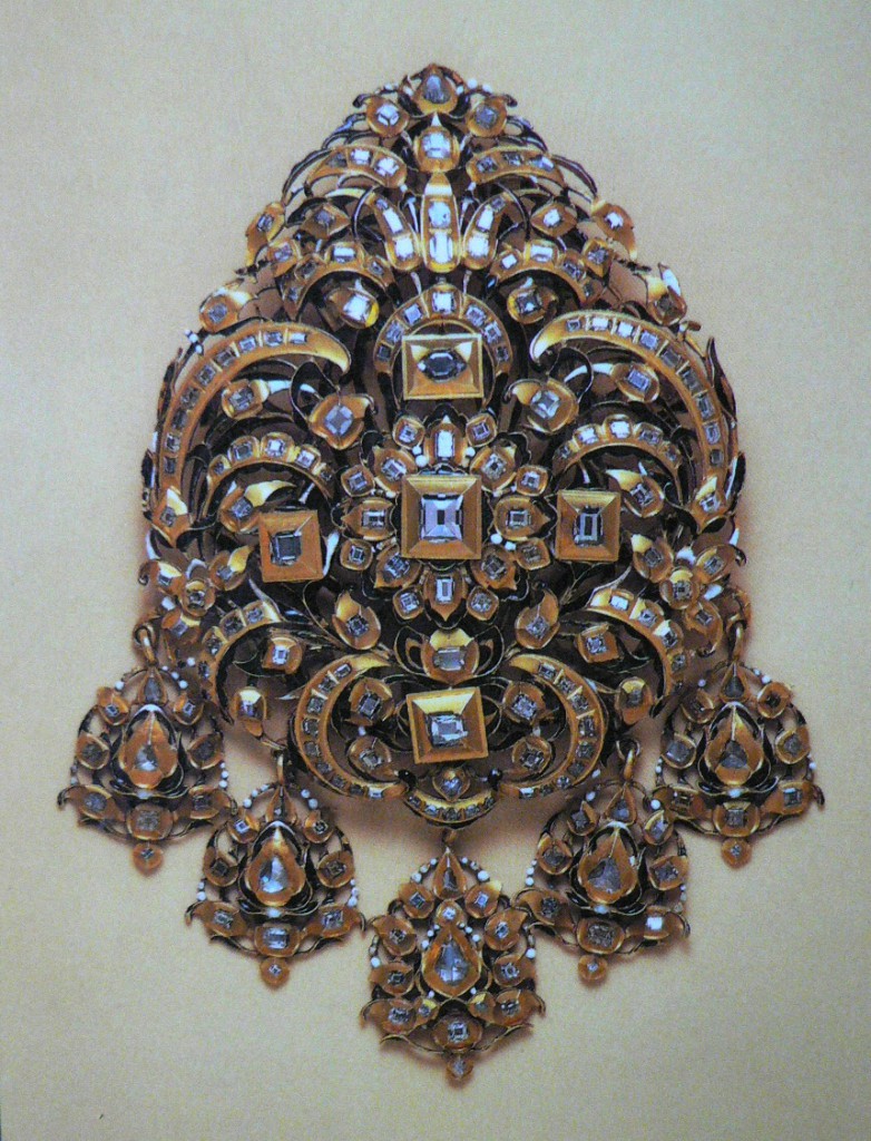 pendentif en or et diamants, XVIIe s.