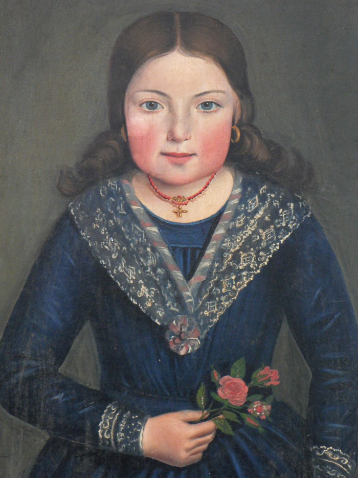 costume d'enfant vers 1850.