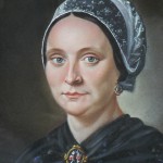 Portrait de femme en coiffe catalane, vers 1850.