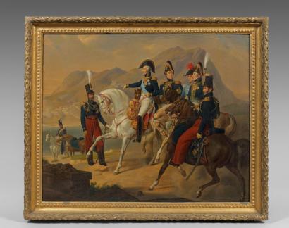 Le duc d'Angoulème et son escorte, cliché Drouot.com