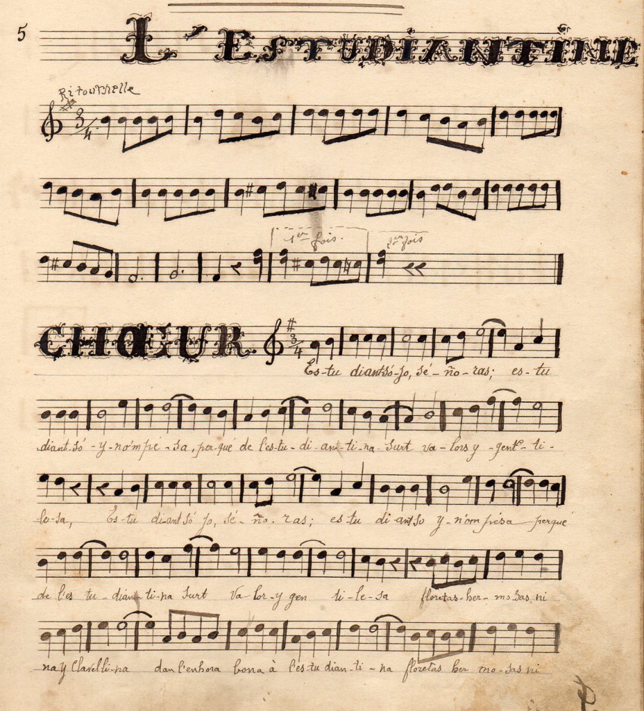 Estudiantina, partition pour mandoline. Estudiantina, partition pour mandoline.
