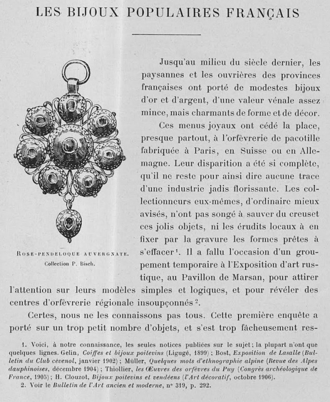 Bijoux traditionnels français