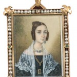 Pendentif à Portrait, vers 1830.