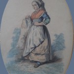 Femme d'Auvergne portant le serre-malice