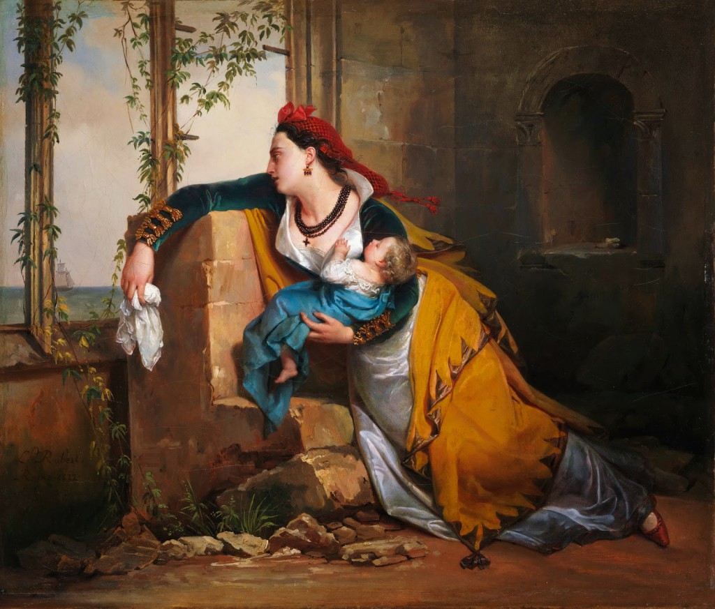 Jean-Augustin Franquelin - la femme du pêcheur, vers 1825