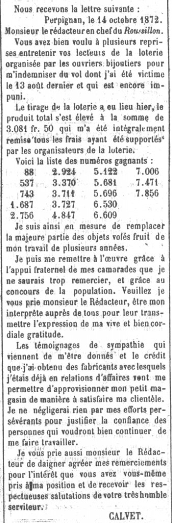 Le Roussillon 15 10 1872 