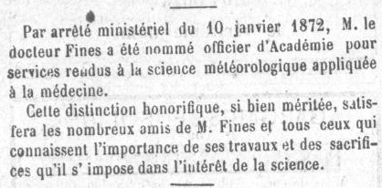 Le Roussillon 1872 docteur FINES