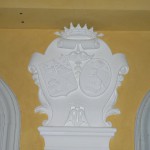 Blason des de Rovira dans le hall d'entrée de l'Hôtel particulier.