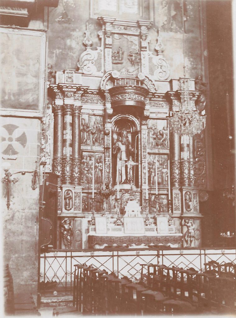 cathedrale de Perpignan le retable de Saint François de Paule, janvier 1901.