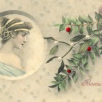 Bijoux et cartes postales Art nouveau