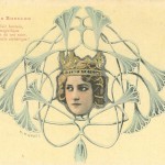 Bijoux et cartes postales Art nouveau