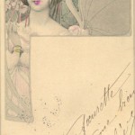 Bijoux et cartes postales Art nouveau