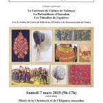 samedi 7 mars 2015 au Musée de la Chemiserie et de l'Elégance masculine à Argenton-sur-Creuse.