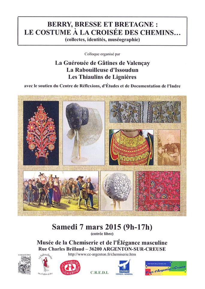 samedi 7 mars 2015 au Musée de la Chemiserie et de l'Elégance masculine à Argenton-sur-Creuse.