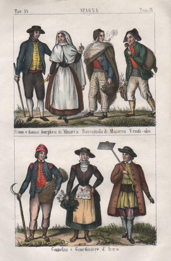 Costumes des Baléares 1840