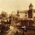 Le Castillet vers 1870, Perpignan.