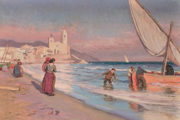 Sitjes, Catalogne, par Dionís Baixeras (1862 - 1943).