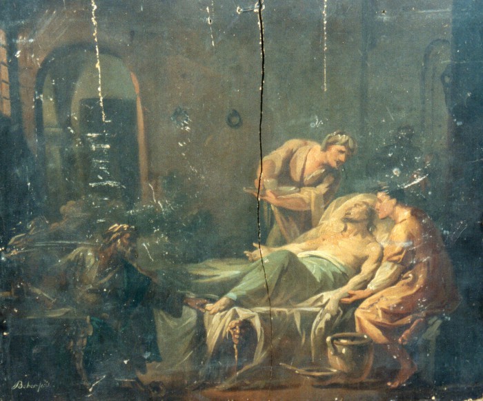 François BOHER, La mort de Socrate, collection Ville de Perpignan.