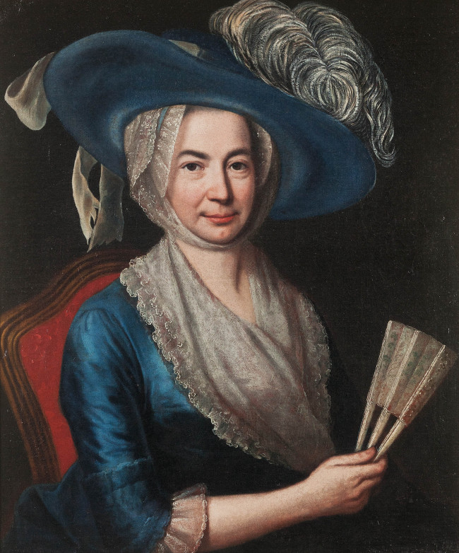 Portrait de femme de la noblesse ou de la bourgeoisie, Italie, seconde moitié du XVIIIe s.