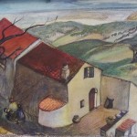 Mas del Gaill. 1960, pastel et aquarelle